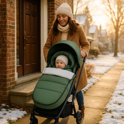 chanceliere poussette rempart hivernal verte
