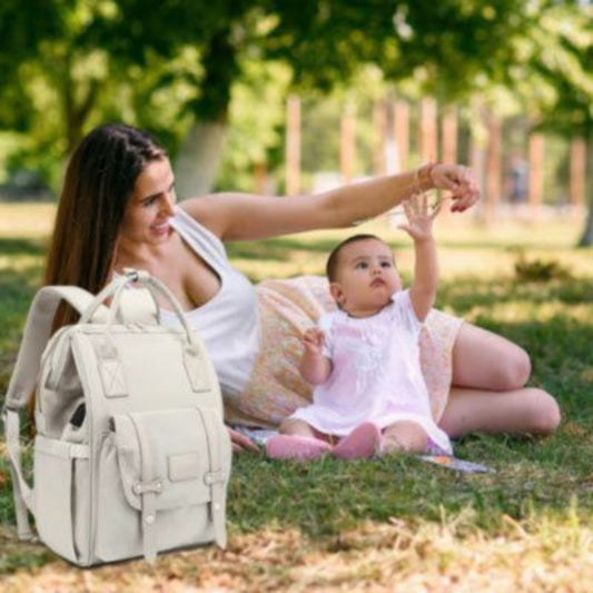 sac a dos a langer elegant gris clair